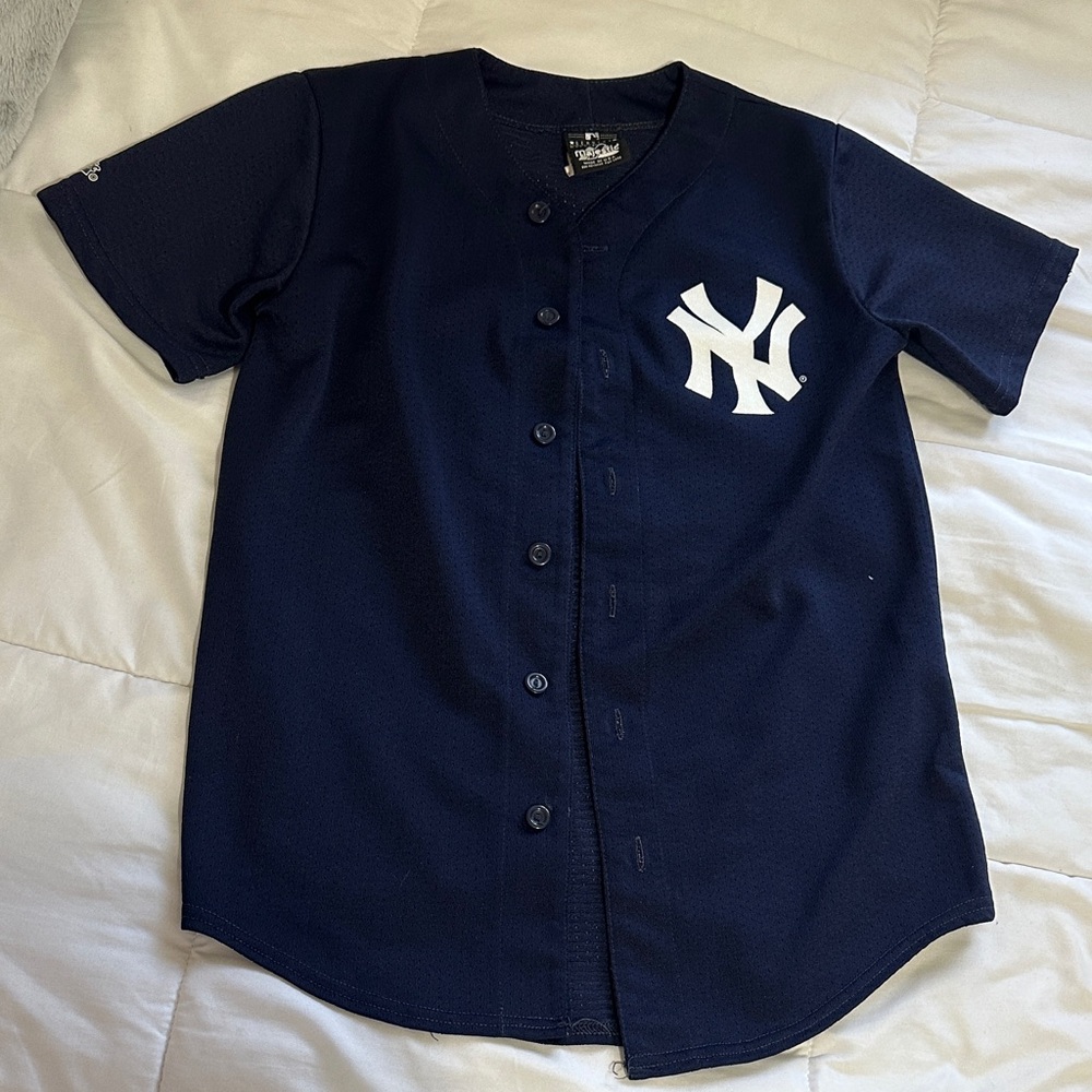 Majestic Navy Blue Kids Jersey